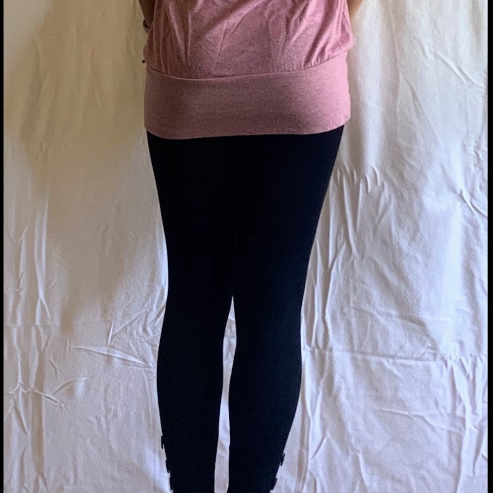 Black panty hose leggings- thick